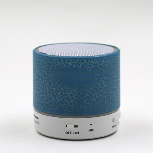 Beweglicher Superbass-runder kleiner drahtloser Lautsprecher USBs Mini geführter heller Bluetooth Lautsprecher mit FM Radio
